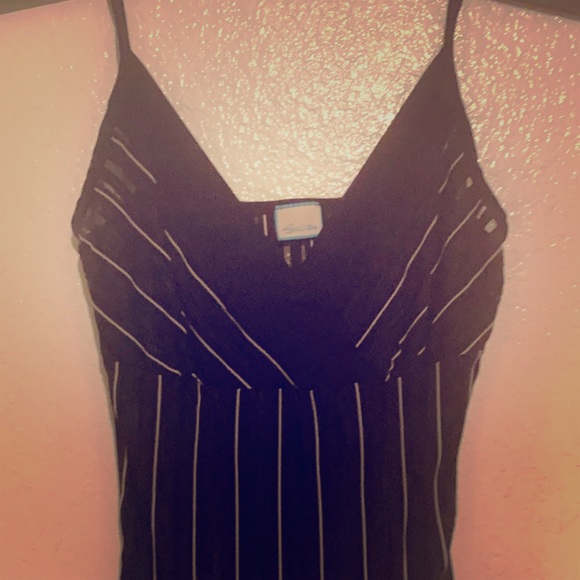 Agaci black and white stripe crop top - Picture 1 of 3
